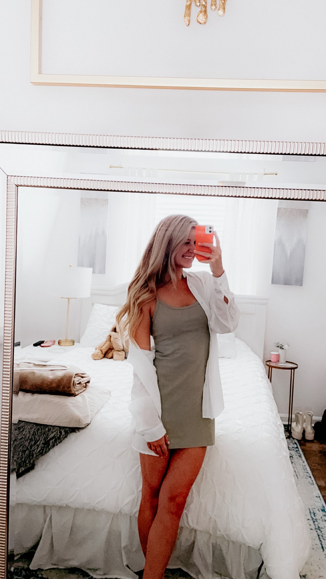 Honey I'm Home Button Up
