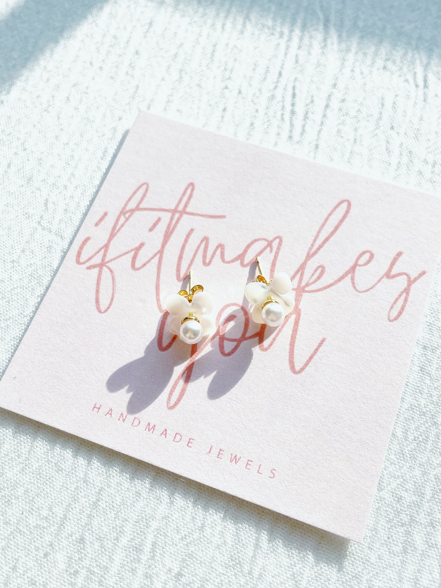 Flower Pearl Studs