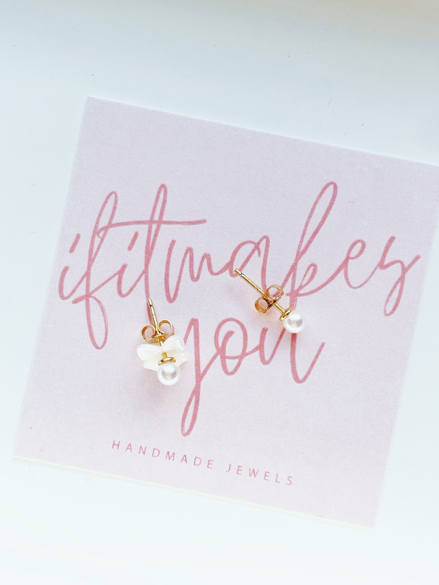 Flower Pearl Studs