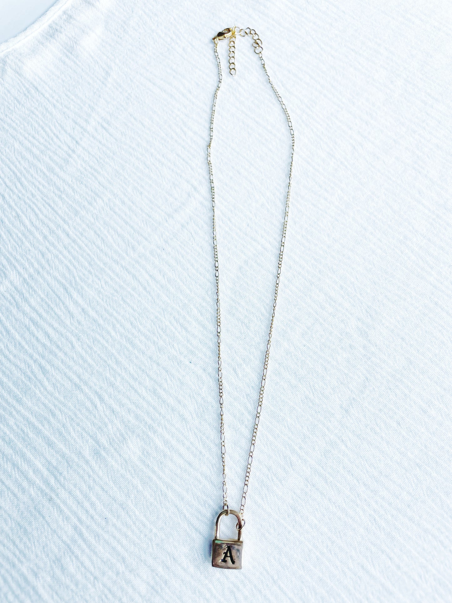 A Initial Locket Necklace - FINAL SALE