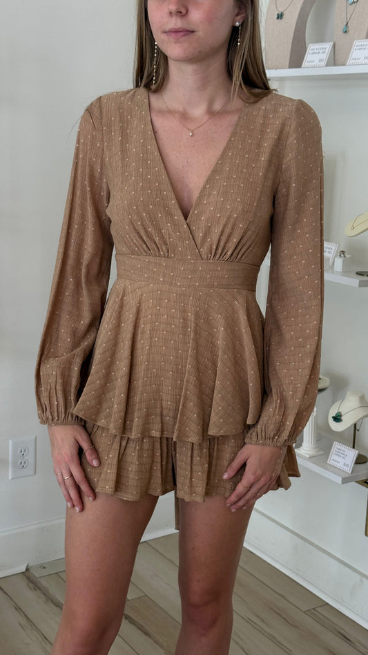Tan Romper
