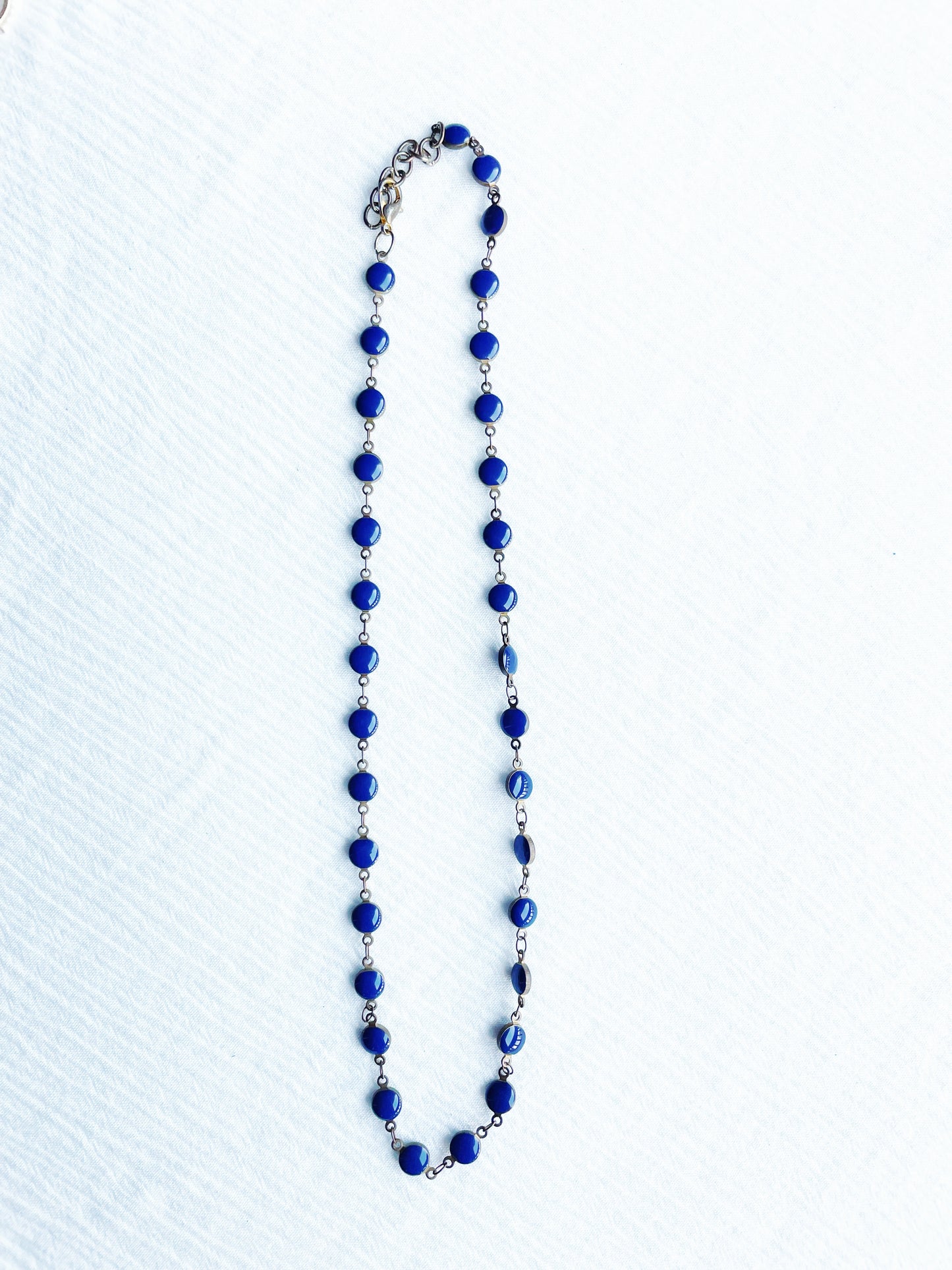 Navy Bead Necklace - FINAL SALE