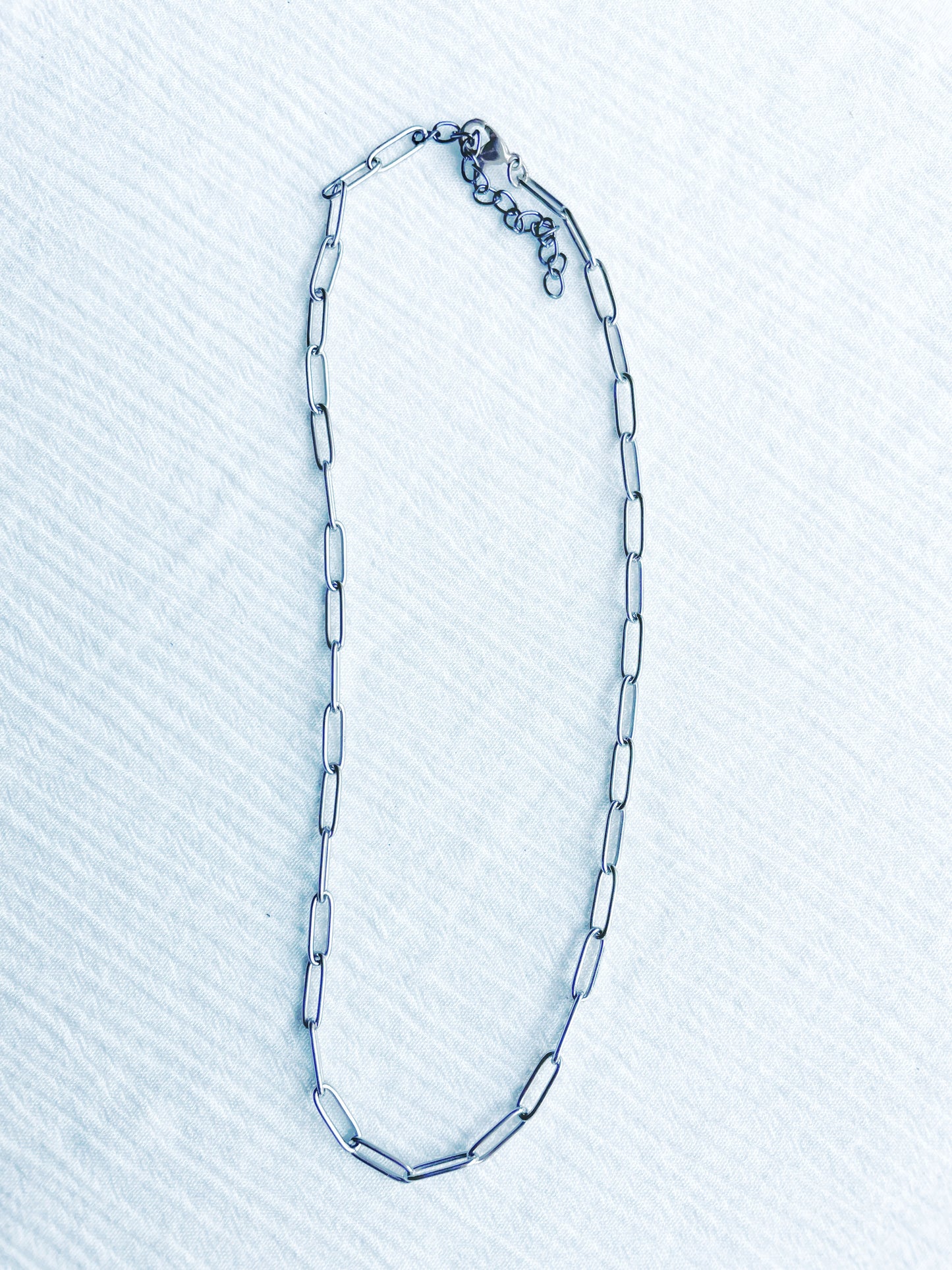 Silver Paperclip Layering Chain - FINAL SALE